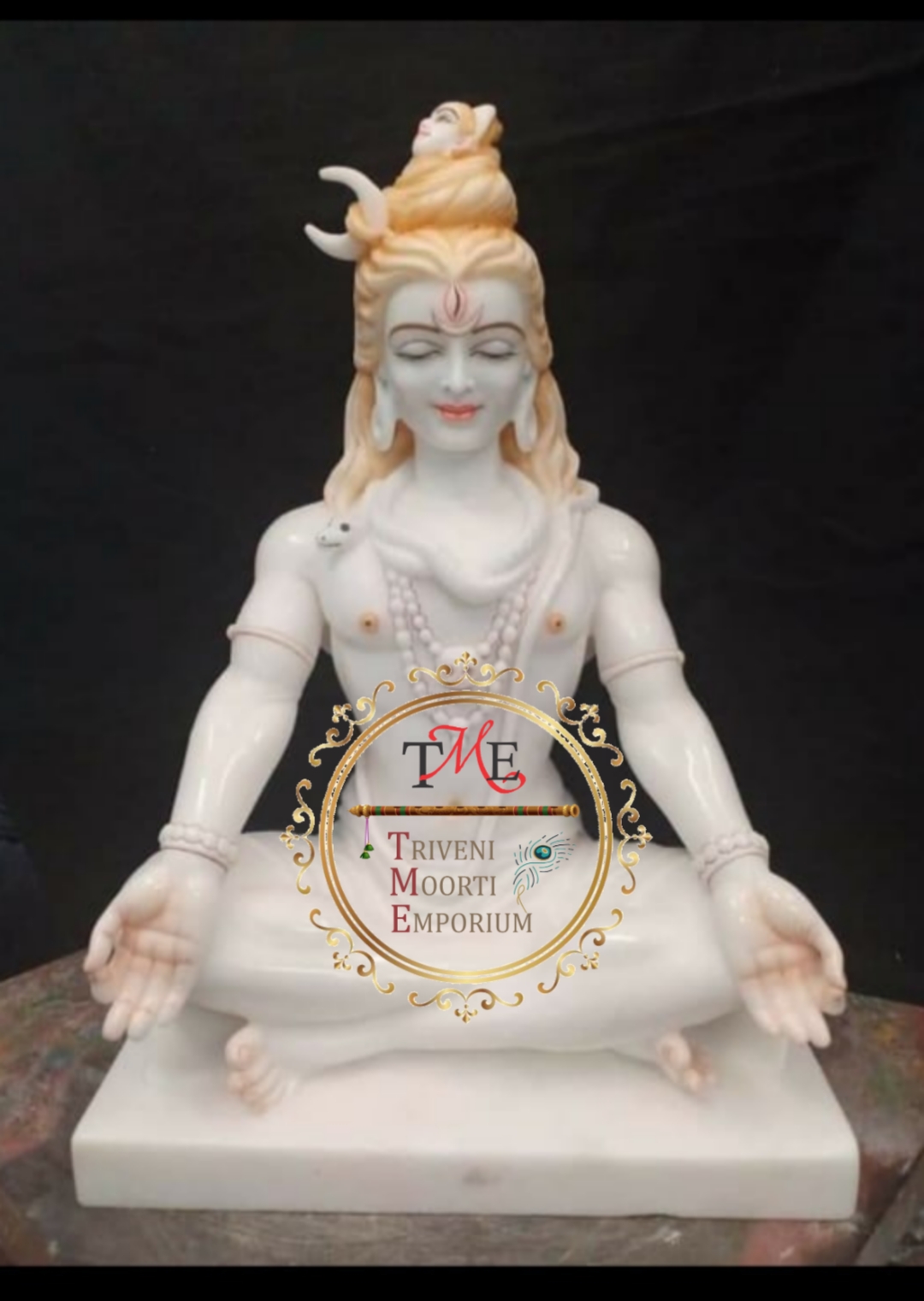 White Marble Shiv Pariwar Statue