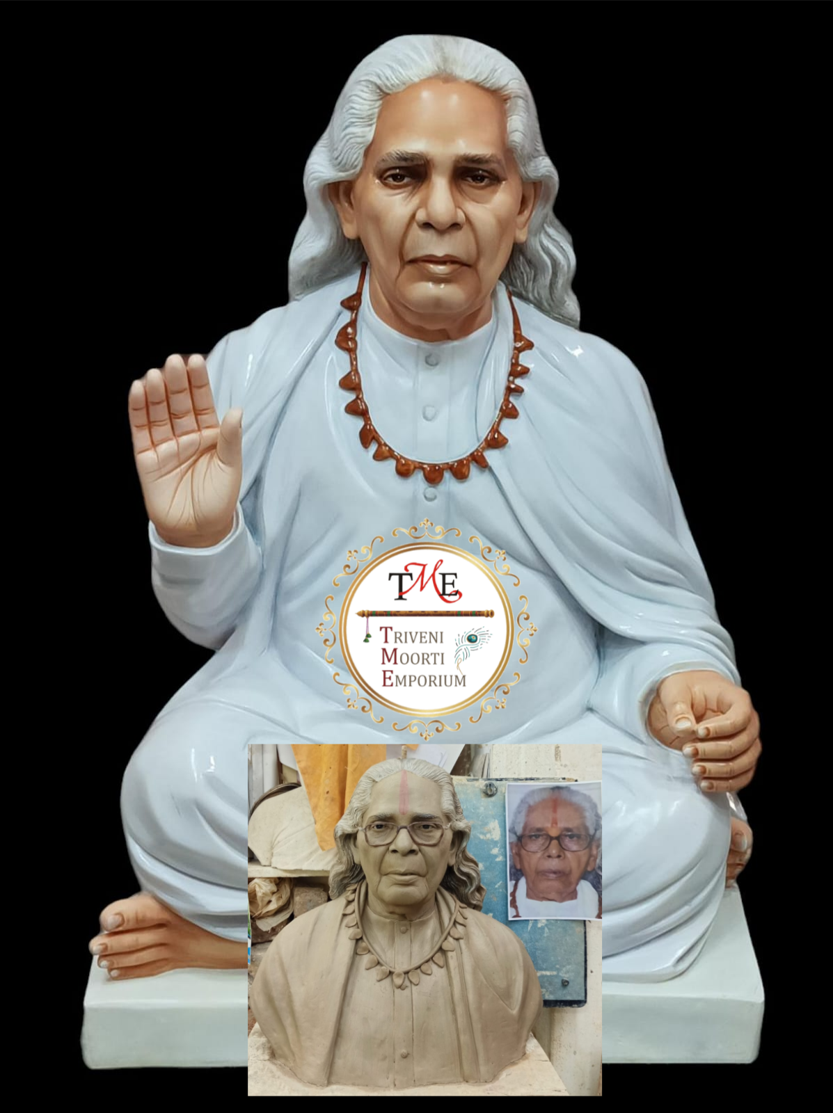 Marble Human Bust Statue