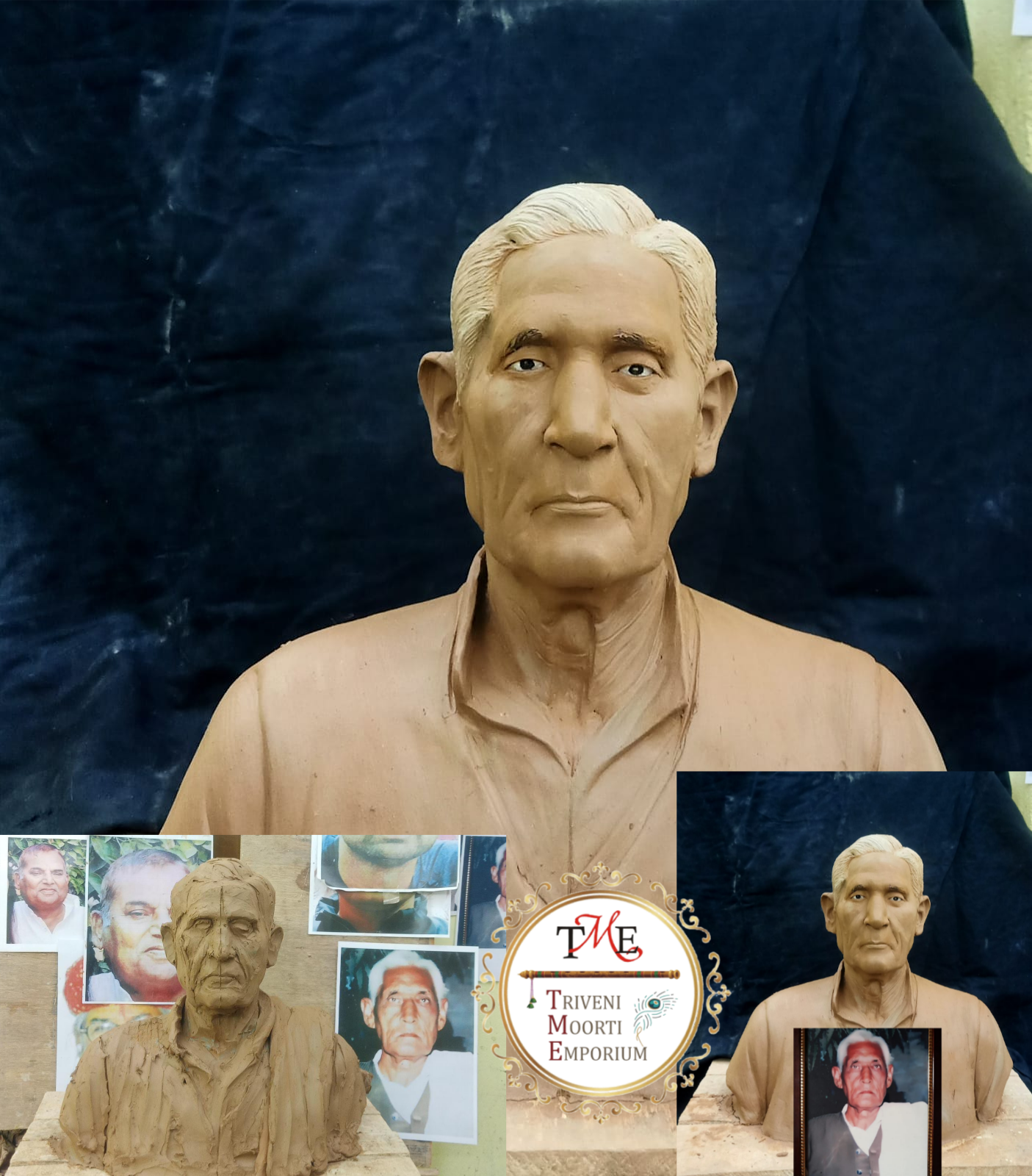 Marble Human Bust Statue