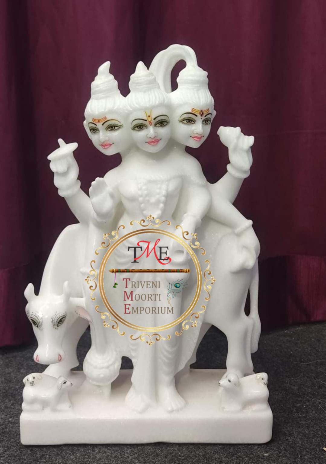 Dattatreya Marble Statue
