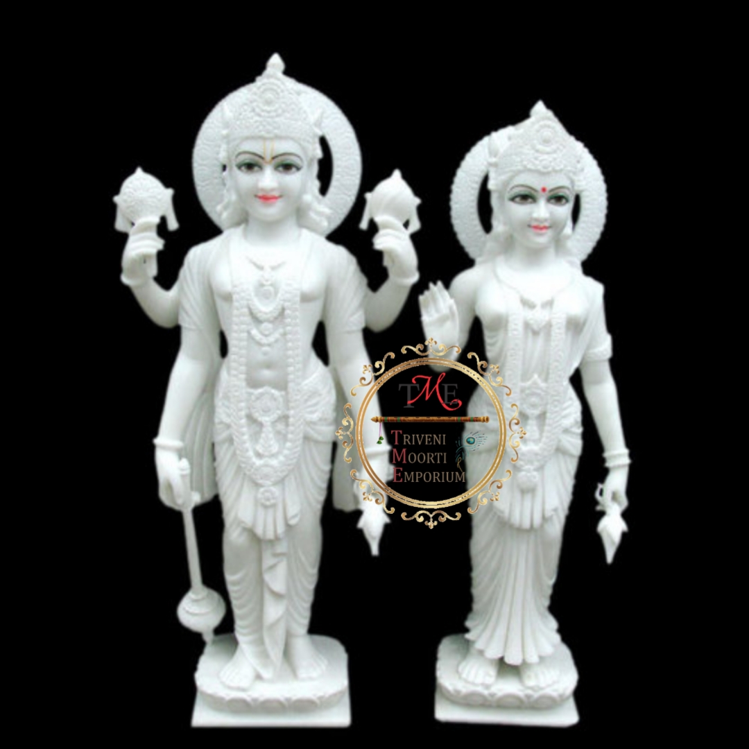  Marble Laxmi Narayan Statue