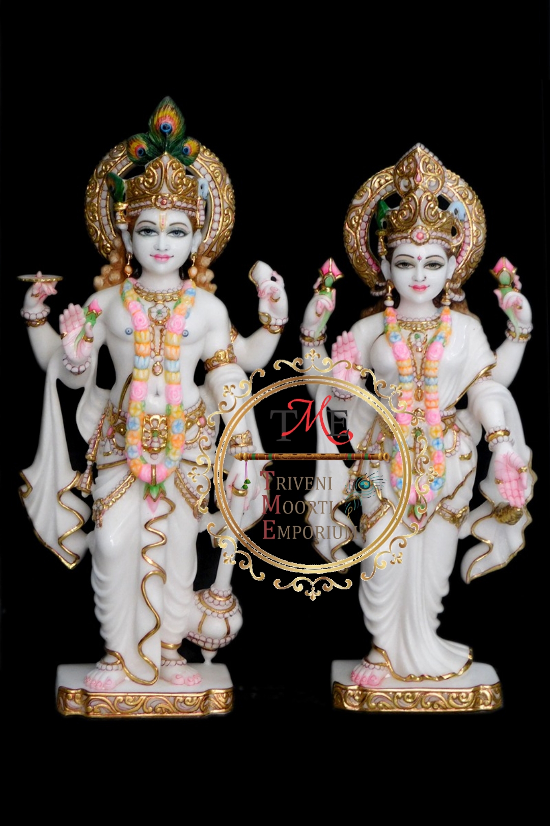  Marble Laxmi Narayan Statue