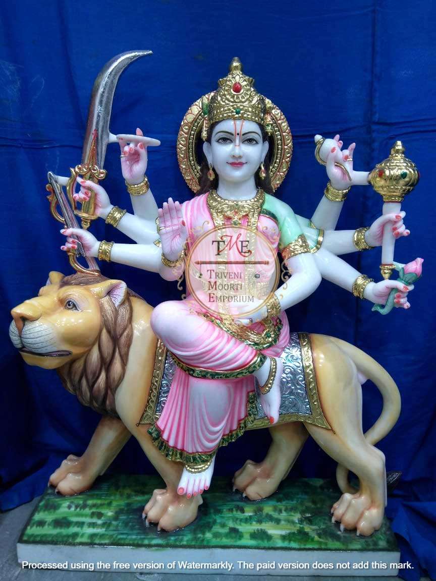 Marble Durga Statue
