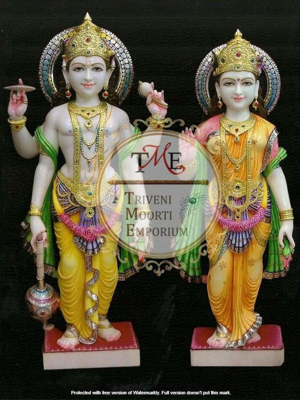 Marble Laxmi Narayan Statue