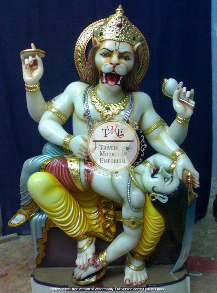 Narsimha Marble Statue