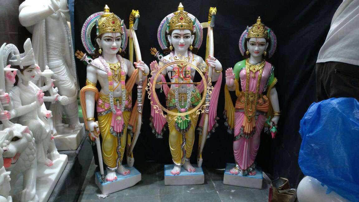 Shri Ram Darbar Marble Statues