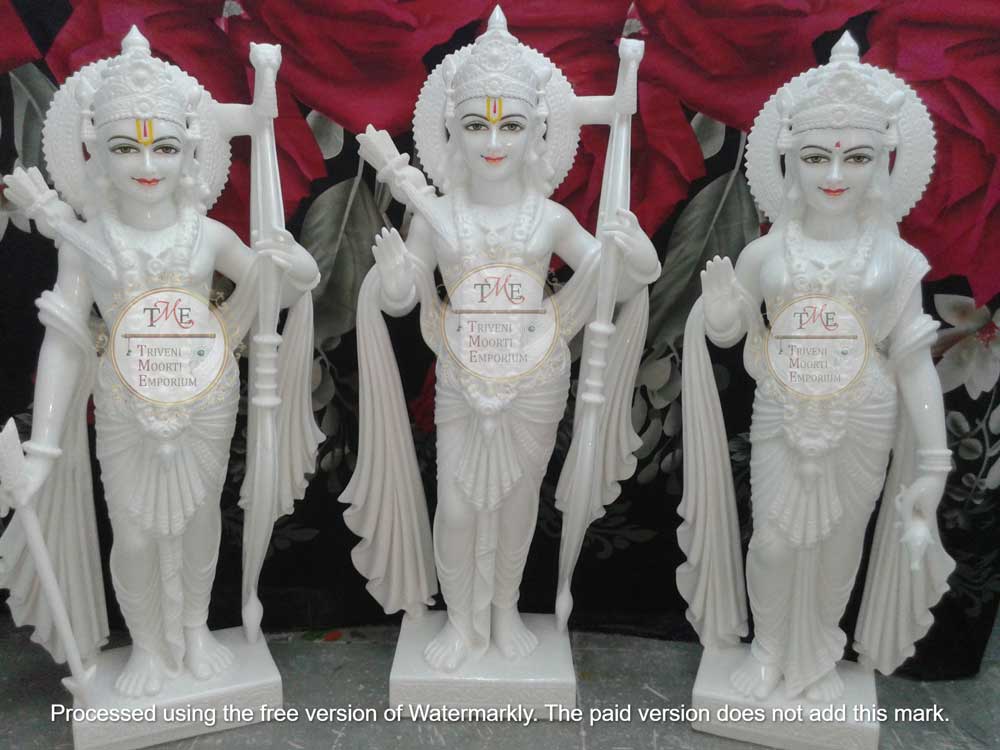 White Marble Ram Darbar Statue