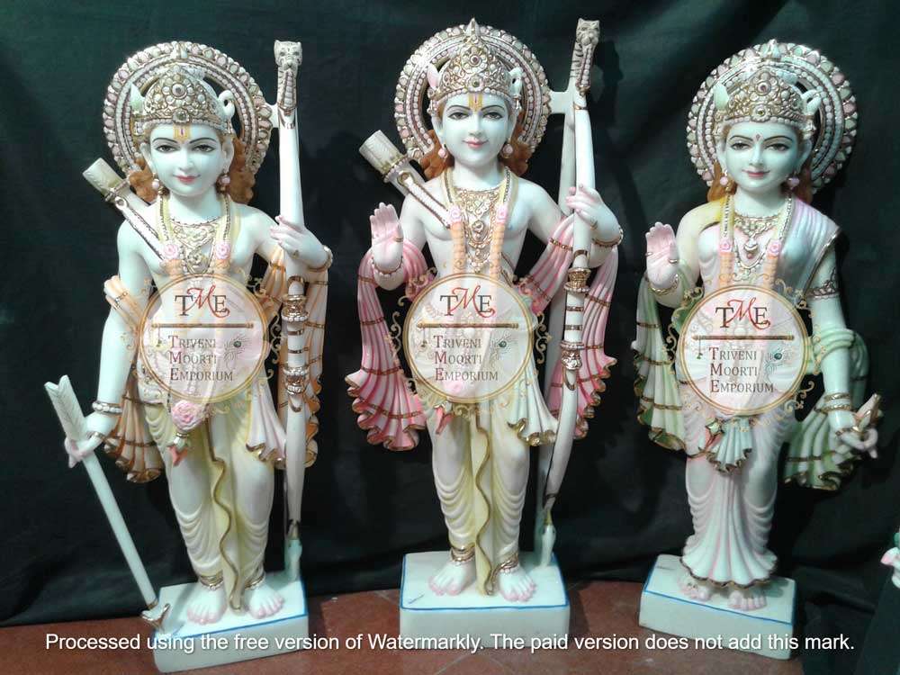 Shri Ram Darbar Marble Idols