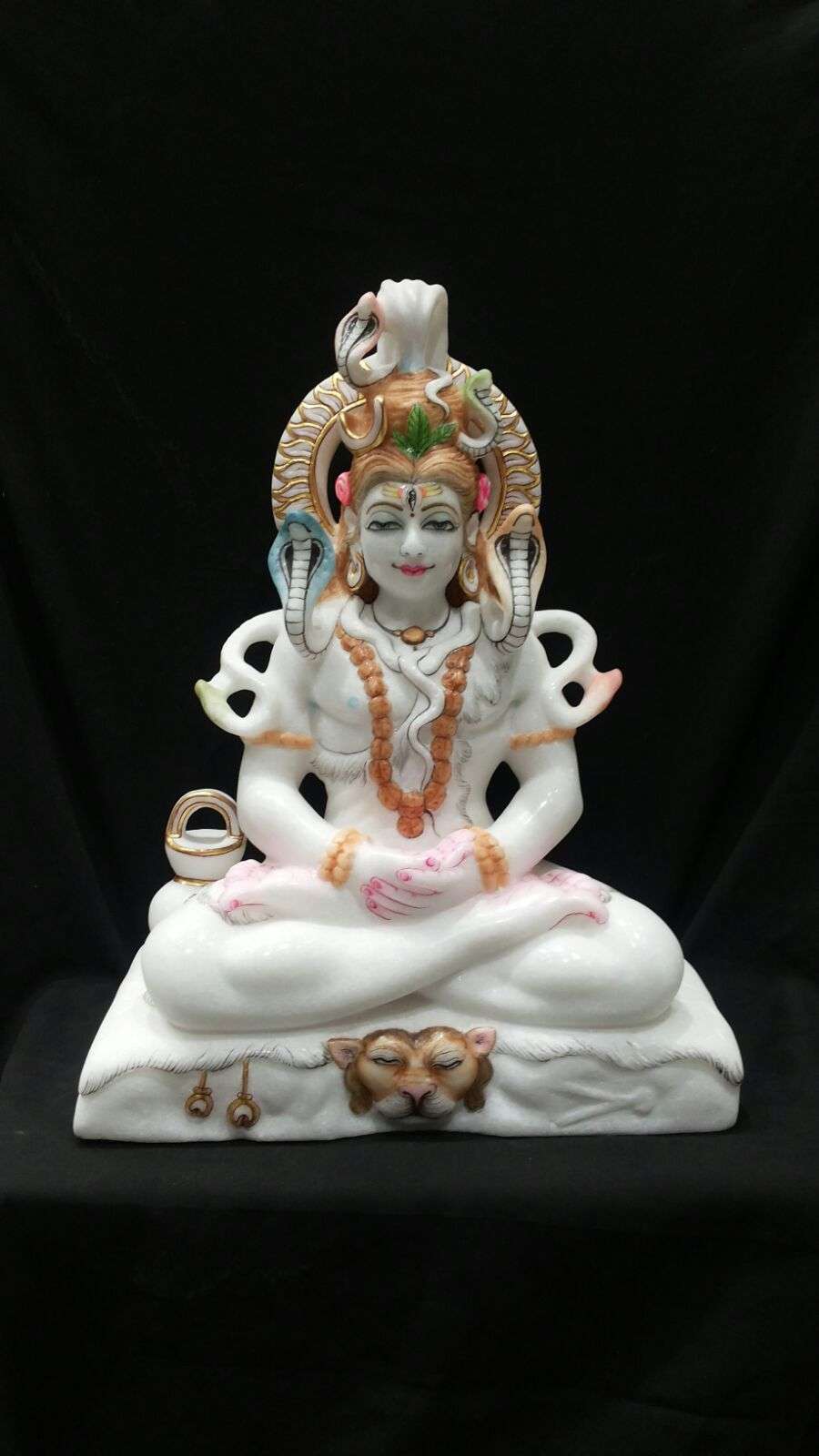 White Marble Shiv Statue