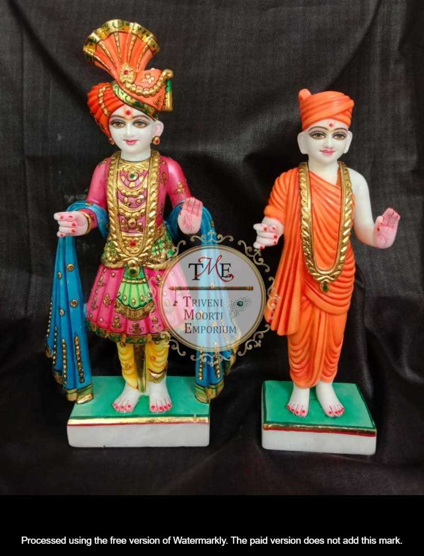 Swami Narayan Marble Statue